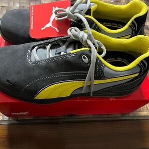Puma Safety Toe Touring Low Electrical Hazard Mens Dark Grey Work Shoes Size 12